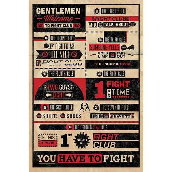 Постер 8-те правила на Fight Club