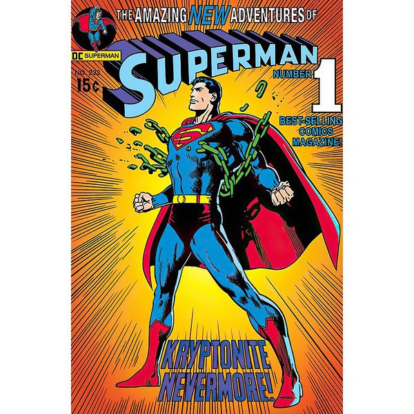 Постер Superman Poster Comic Cover Kryptonite Nevermore!