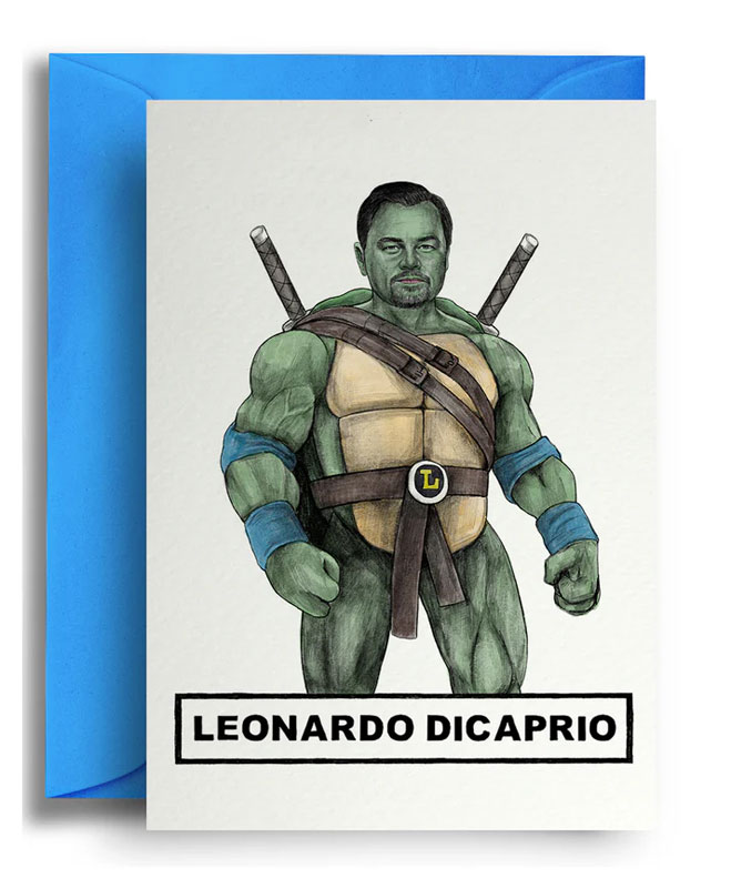 QG434 Картичка с плик Leonardo Dicaprio