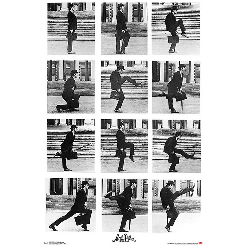 G875070 Постер Monty Python Silly walks